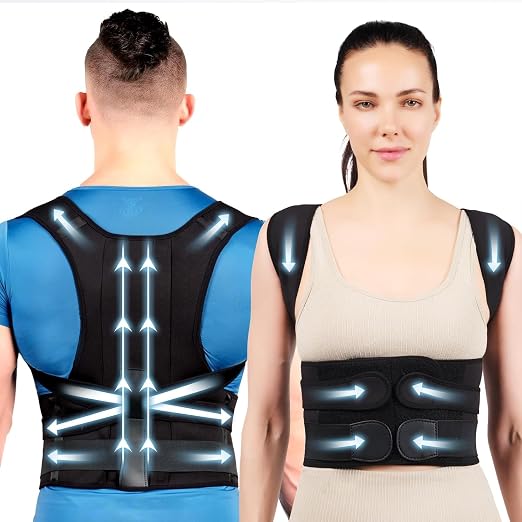Adjustable Full Back Posture Corrector Brace for Men & Women – Lumbar Support for Back Alignment and Everyday Comfort - General Equipment with | Sold by Uncle Wiener's Wholesale