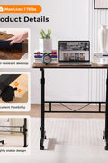 Adjustable Height Mobile Standing Desk 27″–43.5″ with Wheels K2025 - with | Sold by Uncle Wiener's Wholesale