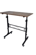 Adjustable Height Mobile Standing Desk 27″–43.5″ with Wheels K2025 - with | Sold by Uncle Wiener's Wholesale