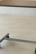 Adjustable Overbed Hospital Table with Wheels – Mobile Laptop & Bedside Table for Home & Medical Use 123534 - Medical Overbed Table with | Sold by Uncle Wiener's Wholesale