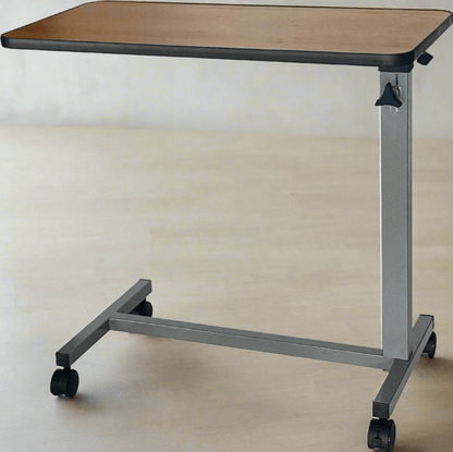 Adjustable Overbed Hospital Table with Wheels – Mobile Laptop & Bedside Table for Home & Medical Use 123534 - Medical Overbed Table with | Sold by Uncle Wiener's Wholesale