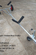 Adjustable Padded Boat Trailer with Crossbars and Jockey Wheel BT004 - with | Sold by Uncle Wiener's Wholesale