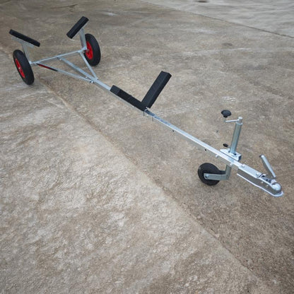 Adjustable Padded Boat Trailer with Crossbars and Jockey Wheel BT004 - with | Sold by Uncle Wiener's Wholesale