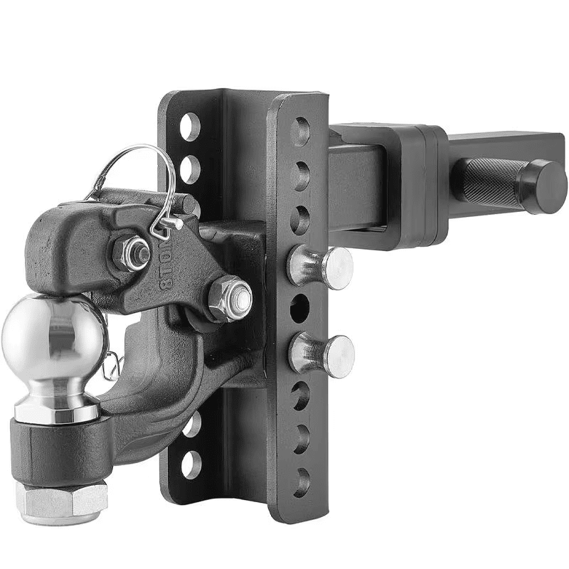 Adjustable Pintle Hitch Hook Combo – 2 - 5/16" Ball, Max Towing 13,000 lbs PHC13K - with | Sold by Uncle Wiener's Wholesale