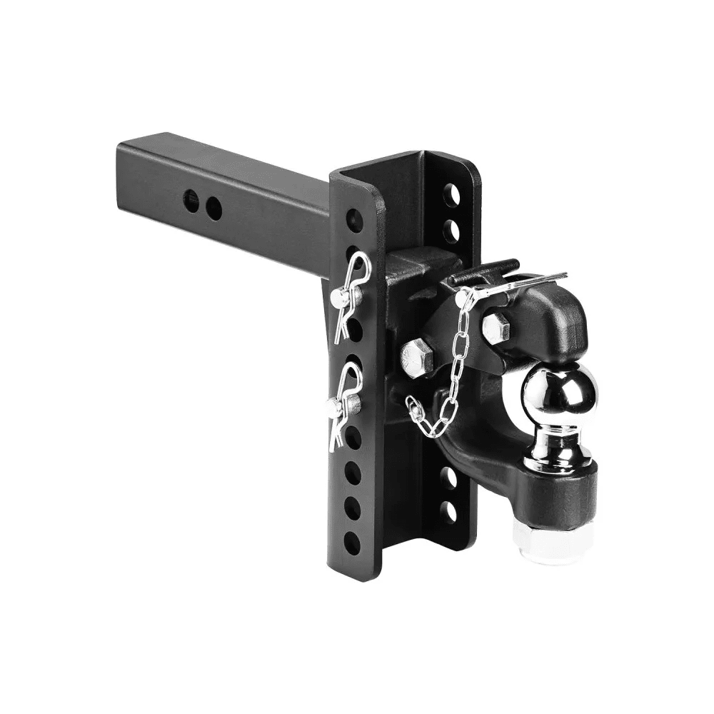 Adjustable Pintle Hitch Hook Combo – 2 - 5/16" Ball, Max Towing 13,000 lbs PHC13K - with | Sold by Uncle Wiener's Wholesale