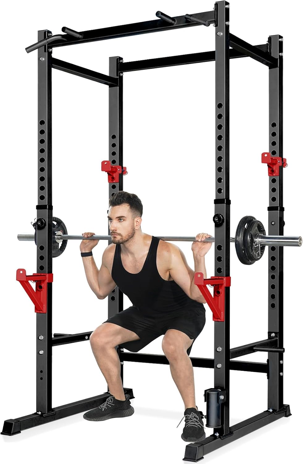 Adjustable Power Squat Rack Stand 660 lb Capacity Home Gym Equipment PRC433660 - with | Sold by Uncle Wiener's Wholesale