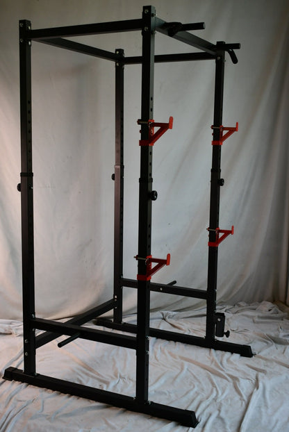Adjustable Power Squat Rack Stand 660 lb Capacity Home Gym Equipment PRC433660 - with | Sold by Uncle Wiener's Wholesale