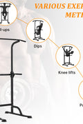 Adjustable Power Tower Pull - Up Dip Station – 10 - Level Height, 330 lb Load, Multi - Function Workout Equipment – AMEPT99 - with | Sold by Uncle Wiener's Wholesale