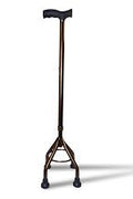 Adjustable Quad Cane – Lightweight Aluminum Walking Aid for Stability & Support | SKU: 285351 - with | Sold by Uncle Wiener's Wholesale
