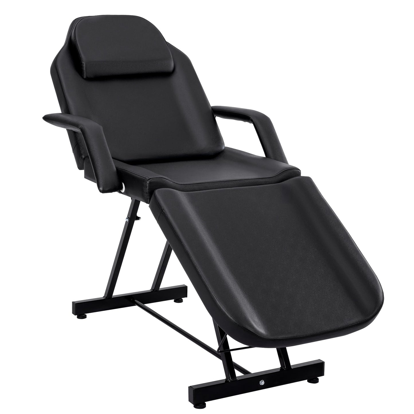 Adjustable Reclining Massage Table – Spa Facial Chair with Armrests & 330 lb Max Load | SKU: AMRMT1880 - with | Sold by Uncle Wiener's Wholesale