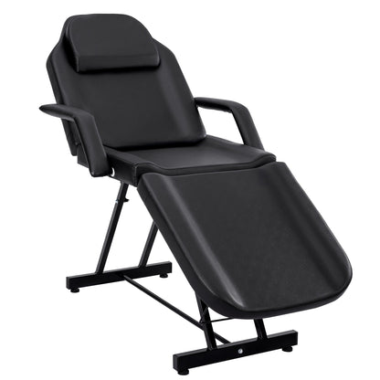 Adjustable Reclining Massage Table – Spa Facial Chair with Armrests & 330 lb Max Load | SKU: AMRMT1880 - with | Sold by Uncle Wiener's Wholesale