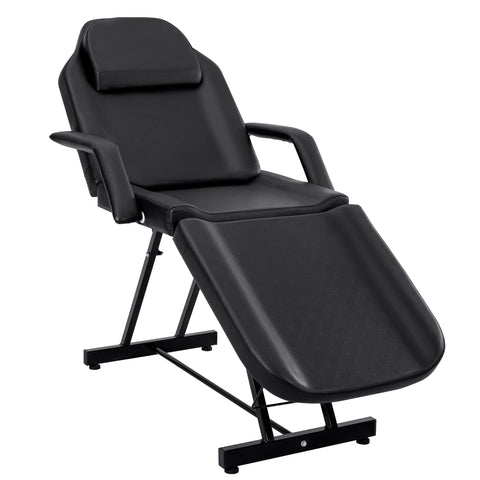 Adjustable Reclining Massage Table – Spa Facial Chair with Armrests & 330 lb Max Load | SKU: AMRMT1880 - with | Sold by Uncle Wiener's Wholesale