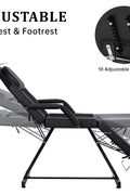 Adjustable Reclining Massage Table – Spa Facial Chair with Armrests & 330 lb Max Load | SKU: AMRMT1880 - with | Sold by Uncle Wiener's Wholesale
