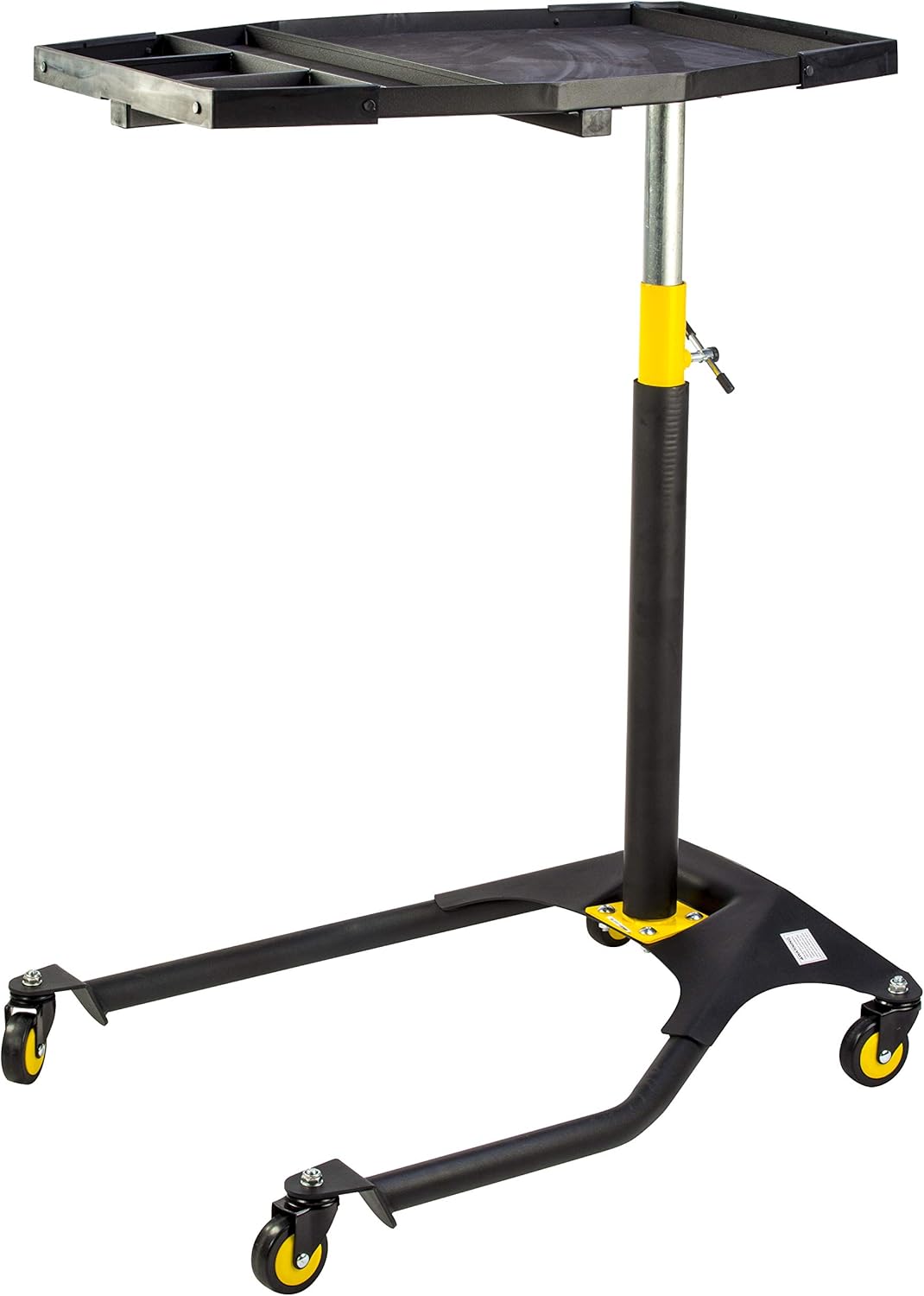 Adjustable Rolling Tool Tray – Mobile Plastic Tool Cart with Height Adjustment & Swivel Casters | Garage Work Seat EX70 - with | Sold by Uncle Wiener's Wholesale