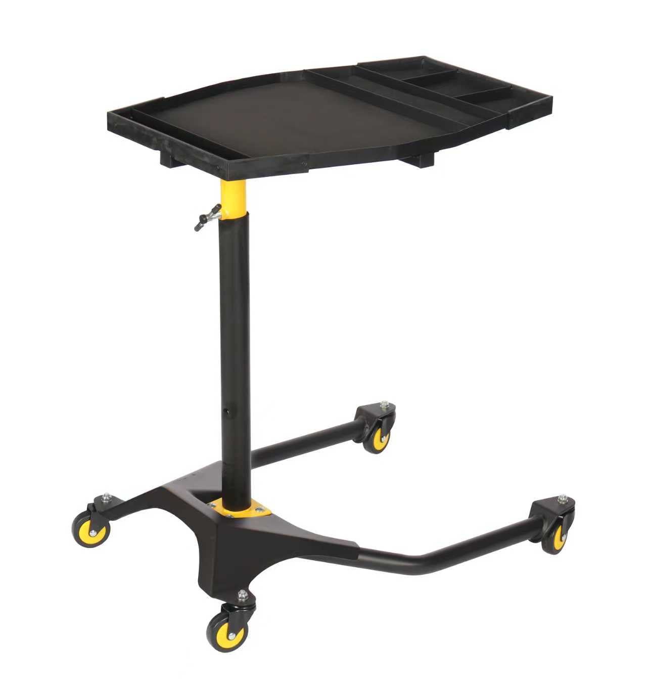 Adjustable Rolling Tool Tray – Mobile Plastic Tool Cart with Height Adjustment & Swivel Casters | Garage Work Seat EX70 - with | Sold by Uncle Wiener's Wholesale