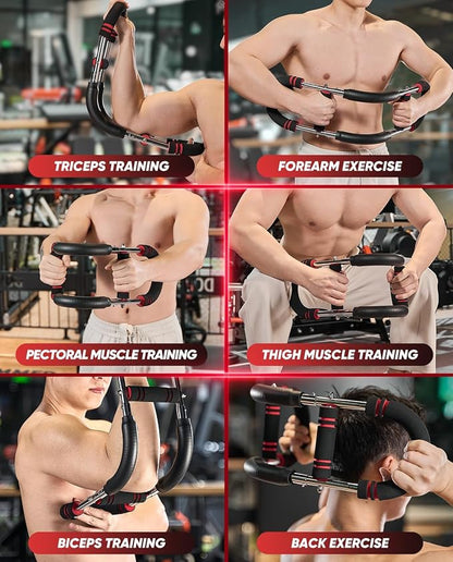 Adjustable Twister Arm Trainer – 70–110 lb 3-Level Chest, Arm and Upper Body Workout Bar - Exercise Equipment with 40 lb - 110 lb | Sold by Uncle Wiener's Wholesale