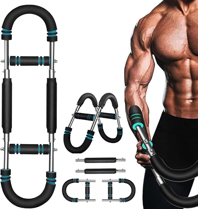 Adjustable Twister Arm Trainer – 70–110 lb 3-Level Chest, Arm and Upper Body Workout Bar - Exercise Equipment with 60 lb -90 lb | Sold by Uncle Wiener's Wholesale