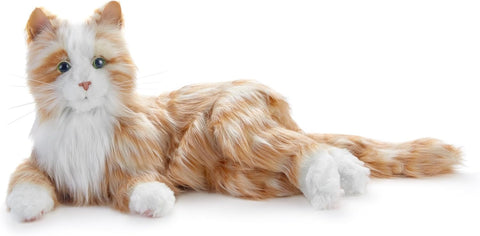 Ageless Innovation | Joy For All Companion Pets | Orange Tabby Cat | Lifelike & Realistic - with | Sold by Uncle Wiener's Wholesale