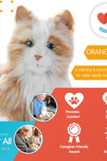 Ageless Innovation | Joy For All Companion Pets | Orange Tabby Cat | Lifelike & Realistic - with | Sold by Uncle Wiener's Wholesale