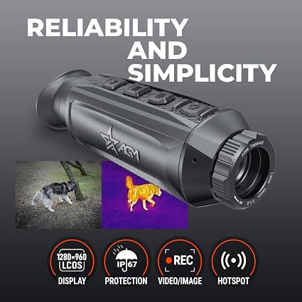 AGM Global Vision Taipan V2 19-320 Thermal Imaging Monocular – 320x256 Thermal Sensor, 19mm Lens, 50Hz, WiFi, Video Recording, 16GB Storage & IP67 - Electronics with | Sold by Uncle Wiener's Wholesale