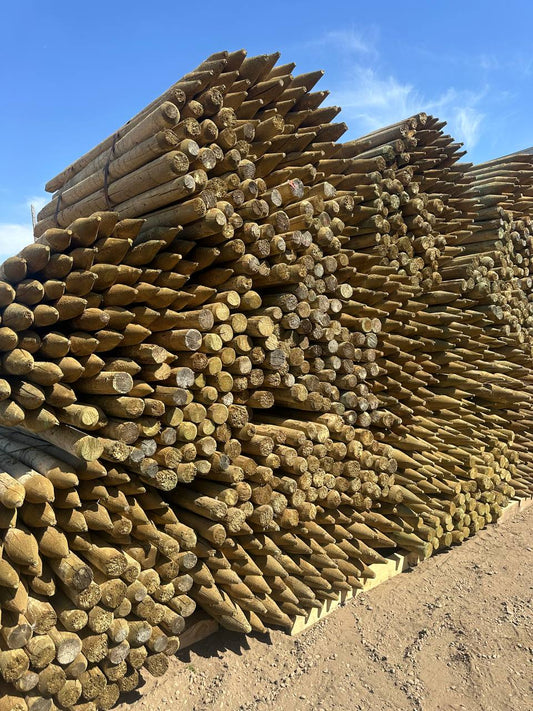 Agricultural Fence Posts and Treated Rails Farm Ranch Livestock Fencing - Fencing with 3 - 4 x6 ft Agricultural Fence Post | Sold by Uncle Wiener's Wholesale