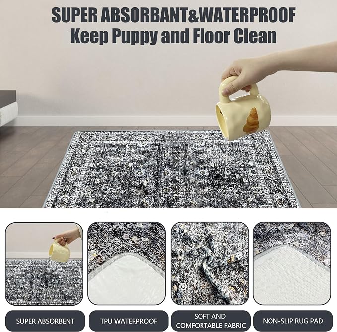 AIHSUMC Washable Dog Pee Pads – Reusable Waterproof Leakproof Pet Training Pads, Thick Absorbent Non-Slip Floor Protector - Pet products with | Sold by Uncle Wiener's Wholesale