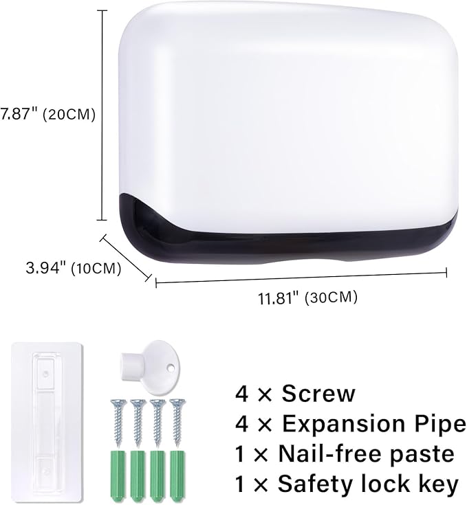 Ailelan Commercial Paper Towel Dispenser Wall Mount C Fold Multifold Hand Towel Dispenser White - with | Sold by Uncle Wiener's Wholesale