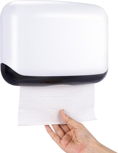 Ailelan Commercial Paper Towel Dispenser Wall Mount C Fold Multifold Hand Towel Dispenser White - with | Sold by Uncle Wiener's Wholesale