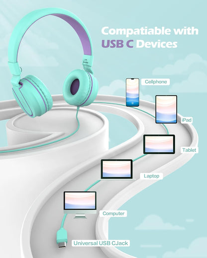 AILIHEN I35 Kids Wired Headphones with Microphone 85dB Volume Limited Foldable Headset - Electronics with | Sold by Uncle Wiener's Wholesale