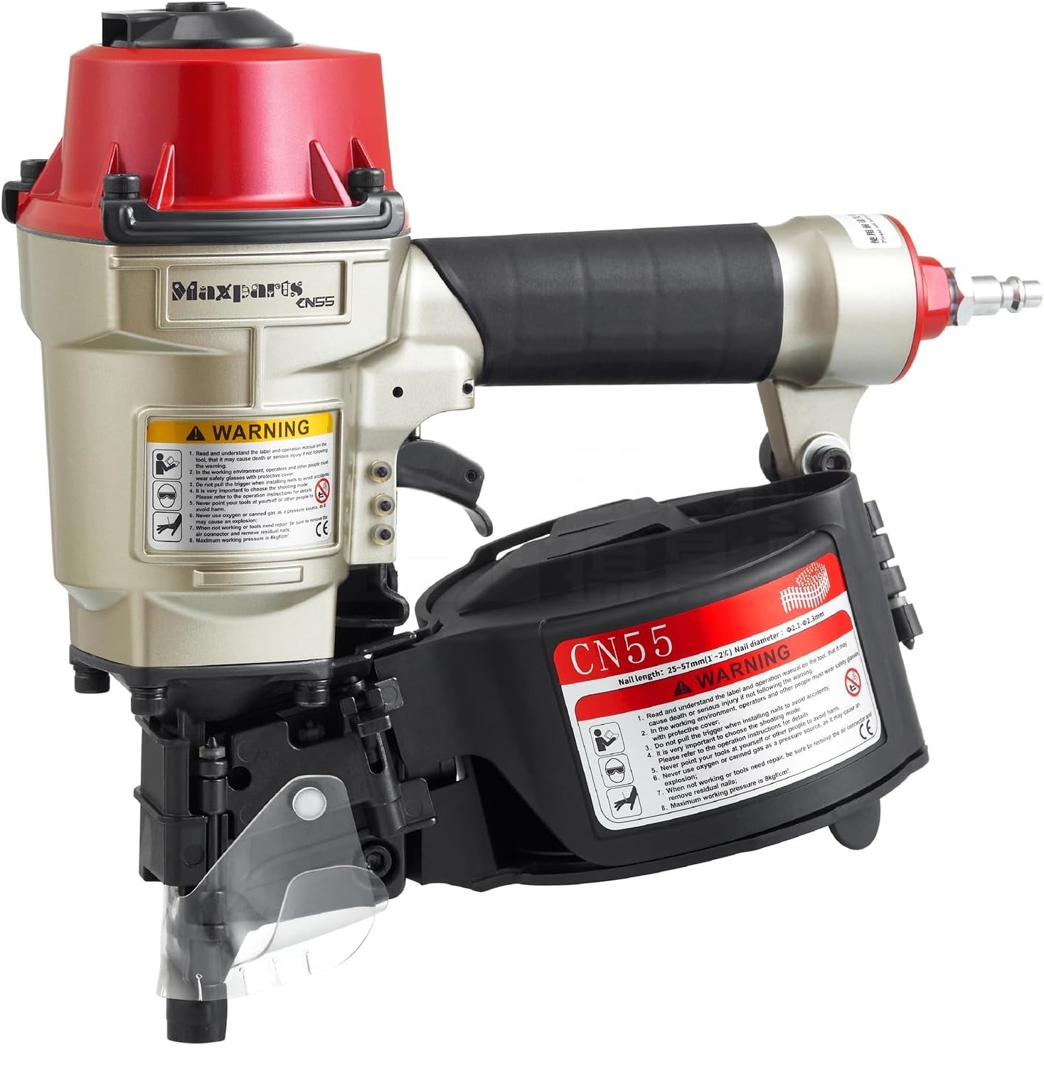 Air Coil Nail Gun – 1"–2 - 1/4" Industrial Coil Nailer 120 PSI CN55 - with | Sold by Uncle Wiener's Wholesale