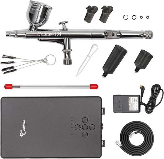 Airbrush Kit with Compressor – 27 PSI Dual-Action Airbrush System with 7 Pressure Settings, Hose & Accessories - General Equipment with | Sold by Uncle Wiener's Wholesale