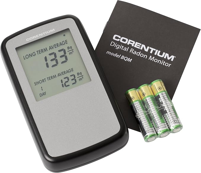 Airthings Corentium Home Digital Radon Detector – Canadian Bq/m³ Indoor Radon Gas Monitor with LCD Display & 2-Year Battery Life - Electronics with | Sold by Uncle Wiener's Wholesale