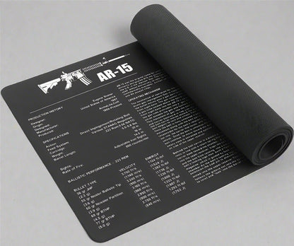 AK - 47 & AR - 15 Gun Cleaning Mats – Non - Slip, Oil - Resistant Workbench Pads with Rifle Diagrams - with AR - 15 Cleaning Mat | Sold by Uncle Wiener's Wholesale