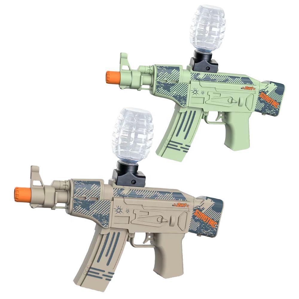 AK Electric Gel Ball Blaster Automatic Splatter Toy Gun – Green & Camo, Water Bead Shooter for Kids with Accessories CPS274769 / CPS274770 - with Green Version | Sold by Uncle Wiener's Wholesale