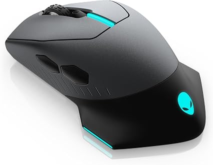 Alienware AW610M Wireless Gaming Mouse – Rechargeable Wired/Wireless Optical Mouse with RGB Lighting, Programmable Buttons & 1000Hz Polling Rate, Dark Side of the Moon - Electronics with | Sold by Uncle Wiener's Wholesale