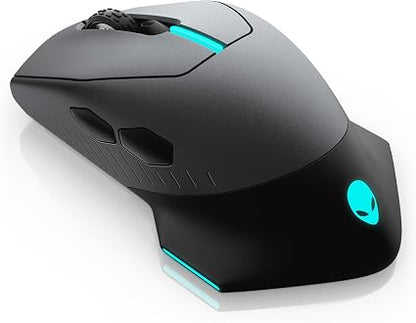 Alienware AW610M Wireless Gaming Mouse – Rechargeable Wired/Wireless Optical Mouse with RGB Lighting, Programmable Buttons & 1000Hz Polling Rate, Dark Side of the Moon - Electronics with | Sold by Uncle Wiener's Wholesale