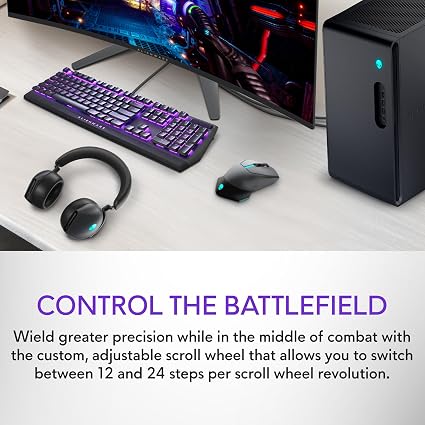 Alienware AW610M Wireless Gaming Mouse – Rechargeable Wired/Wireless Optical Mouse with RGB Lighting, Programmable Buttons & 1000Hz Polling Rate, Dark Side of the Moon - Electronics with | Sold by Uncle Wiener's Wholesale