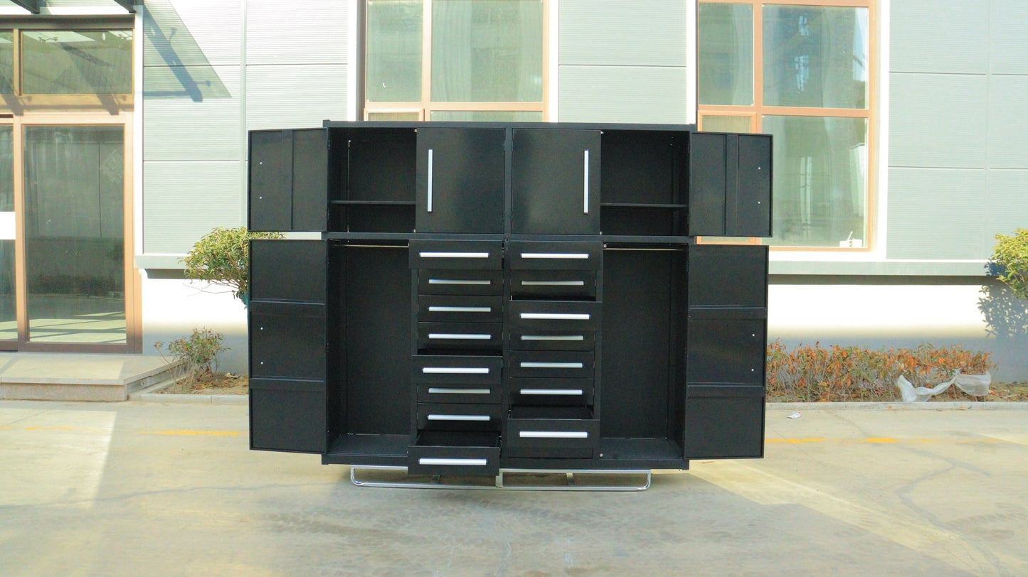 All - Steel Heavy - Duty Workbench Tool Cabinets | 16 & 32 Drawer Garage Storage - with 32 Drawers | Sold by Uncle Wiener's Wholesale
