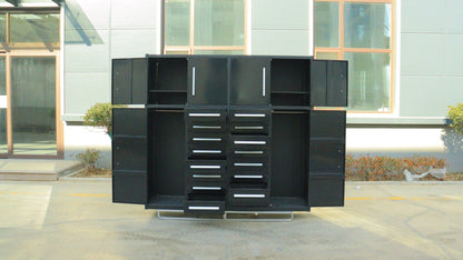 All - Steel Heavy - Duty Workbench Tool Cabinets | 16 & 32 Drawer Garage Storage - with 32 Drawers | Sold by Uncle Wiener's Wholesale