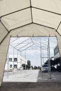 All - Weather 12x20x10 FT Fabric Storage Garage – Durable Car Shelter | SKU: S122010PE - with 15 OZ PVC | Sold by Uncle Wiener's Wholesale