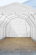All - Weather 12x20x10 FT Fabric Storage Garage – Durable Car Shelter | SKU: S122010PE - with 15 OZ PVC | Sold by Uncle Wiener's Wholesale