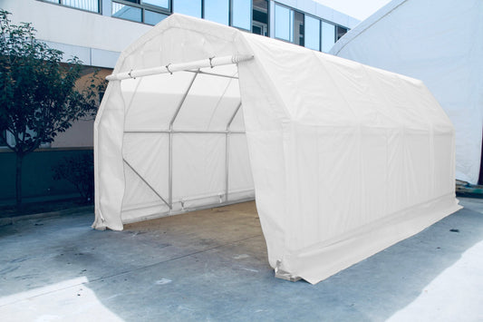 All - Weather 12x20x10 FT Fabric Storage Garage – Durable Car Shelter | SKU: S122010PE - with 10.5 OZ PE | Sold by Uncle Wiener's Wholesale