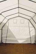 All - Weather 12x20x10 FT Fabric Storage Garage – Durable Car Shelter | SKU: S122010PE - with 15 OZ PVC | Sold by Uncle Wiener's Wholesale