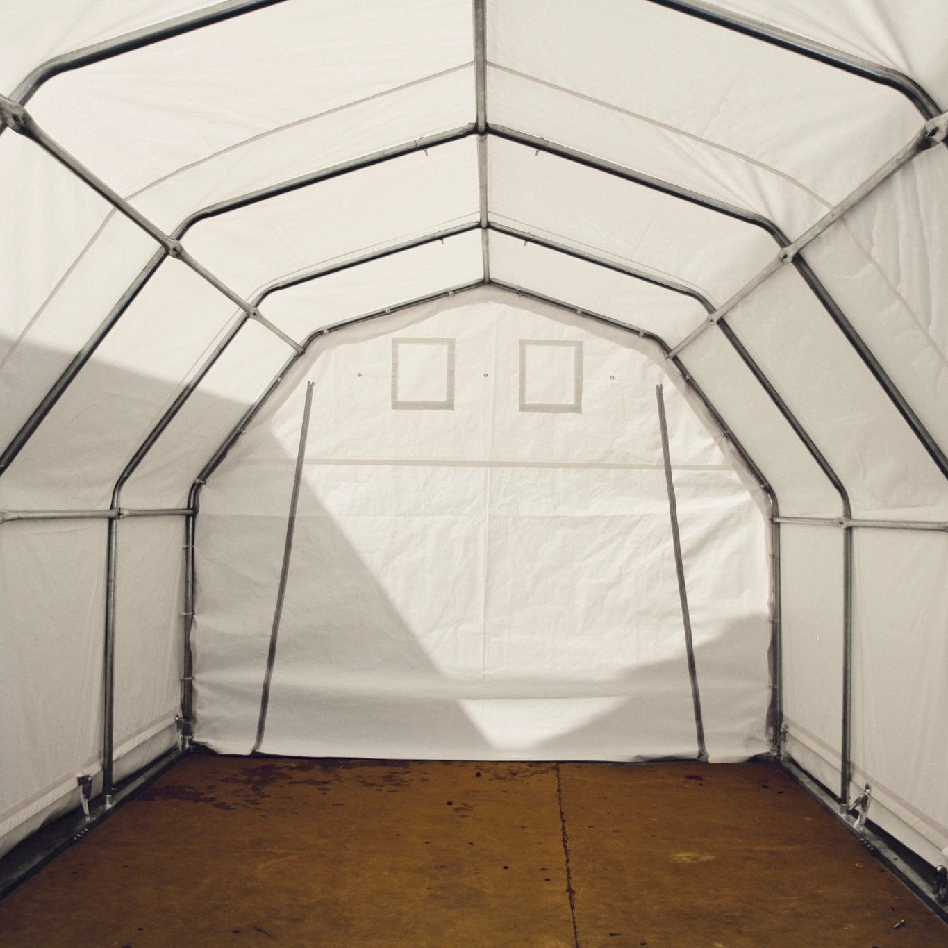 All - Weather 12x20x10 FT Fabric Storage Garage – Durable Car Shelter | SKU: S122010PE - with 15 OZ PVC | Sold by Uncle Wiener's Wholesale