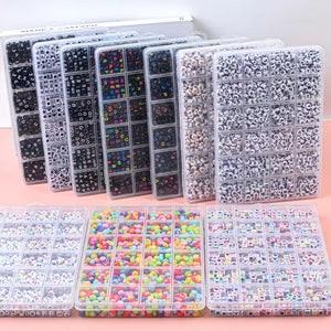 Alphabet Bead Jewelry Making Kit 1000+ Pieces DIY Bracelet Necklace Craft Set 3 Styles BEAD79