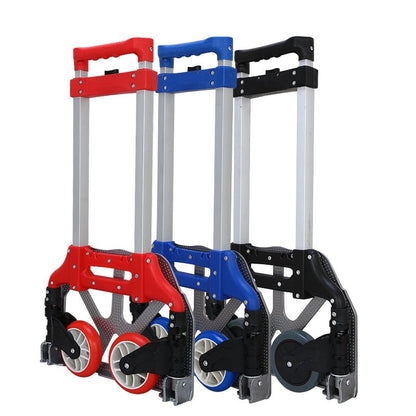 Aluminum Folding Hand Truck – 165 lb Capacity, Telescopic Handle, 11" x 15.4" Base HTA07515 - Hand Truck with | Sold by Uncle Wiener's Wholesale