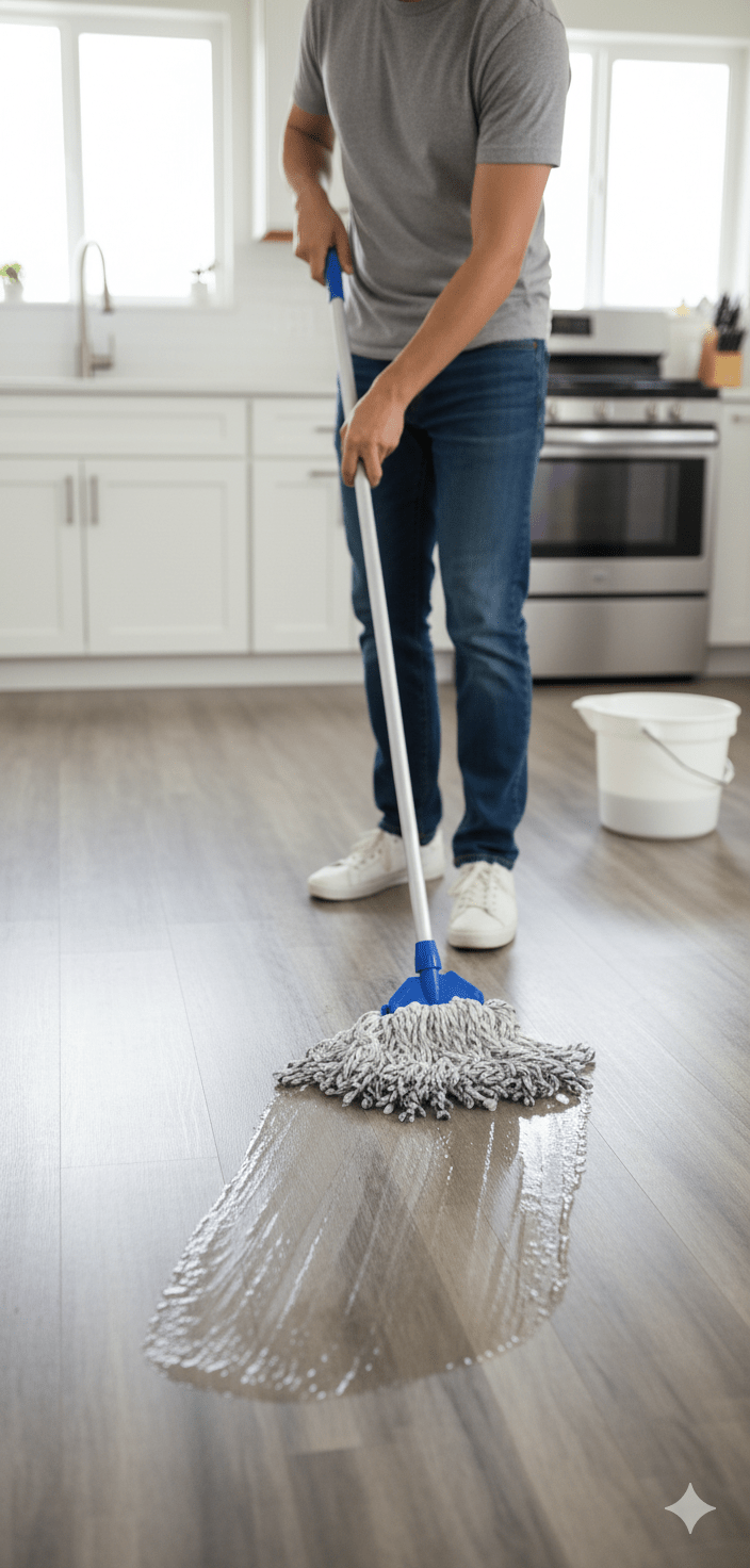 Aluminum Handle Cotton Mop – 4 ft Length – UP013B040A - with | Sold by Uncle Wiener's Wholesale