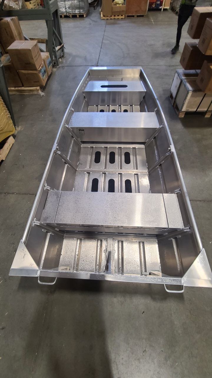 Aluminum Jon & Fishing Boats – Lightweight, Flat Bottom Boats (12 Ft, 11.5 Ft, 13.77 Ft Options) - with FISHING BOAT 13.77 FT X 5.41 FT | Sold by Uncle Wiener's Wholesale
