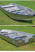Aluminum Jon & Fishing Boats – Lightweight, Flat Bottom Boats (12 Ft, 11.5 Ft, 13.77 Ft Options) - with FISHING BOAT 13.77 FT X 5.41 FT | Sold by Uncle Wiener's Wholesale