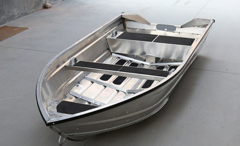 Aluminum Jon & Fishing Boats – Lightweight, Flat Bottom Boats (12 Ft, 11.5 Ft, 13.77 Ft Options) - with FISHING BOAT 13.77 FT X 5.41 FT | Sold by Uncle Wiener's Wholesale
